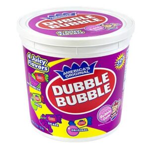 DUBBLE BUBBLE ASSORTED TUB 300PC (0.16OZ) - Image 1