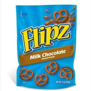 FLIPZ 7.5OZ MILK CHOC POUCH 8CT - Image 1