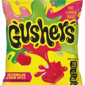 GUSHERS WATERMELON SOUR APPLE PEG 4.25OZ 8CT - Image 1
