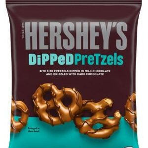 HERSHEY'S DIPPED PRETZELS MILK CHOC. 4.25OZ 12CT - Image 1