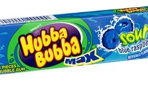 HUBBA BUBBA SOUR BLUE RASP. 18CT (5 PIECE) - Image 1