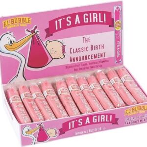 IT'S A GIRL BUBBLE GUM CIGAR 36CT - Image 1