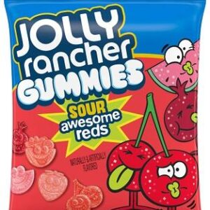 JOLLY RANCHER GUMMIES SOUR AWESOME REDS 6.5OZ PEG BAG 12CT - Image 1
