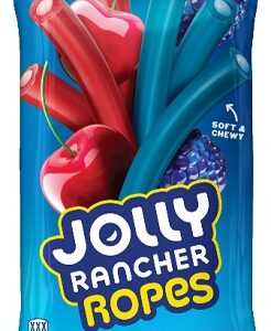 JOLLY RANCHER ROPES BLUE RASP. & CHERRY 6OZ PEG BAG 12CT - Image 1
