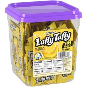 LAFFY TAFFY JAR BANANA 145CT - Image 1