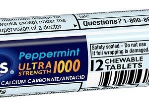 TUMS ULTRA PEPPERMINT 12CT - Image 1