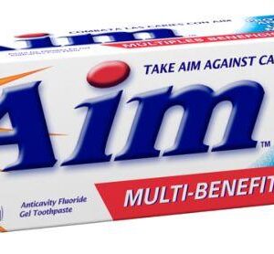 TOOTHPASTE AIM 5.5OZ CAVITY PROTECTION MINT GEL 24CT - Image 1