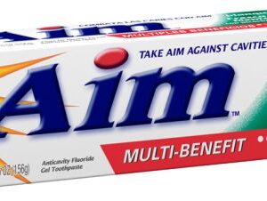 TOOTHPASTE AIM 5.5OZ WHITENING MINT GEL 24CT - Image 1