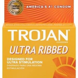TROJAN BROWN ULTRA RIBBED 3PK 6CT - Image 1