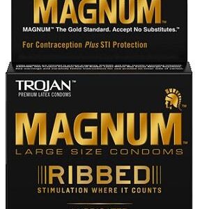 TROJAN MAGNUM RIBBED 3PK 6CT - Image 1
