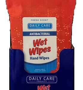 WET WIPES ANTIBACTERIAL DAILY CARE 40CT - Image 1