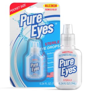 PURE EYES REDNESS RELIEF EYE DROPS .24OZ 12CT - Image 1