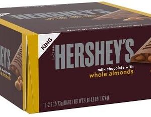 HERSHEY'S ALMOND KING 2.6OZ 18CT - Image 1