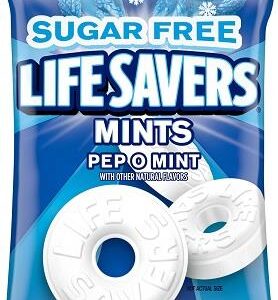 LIFESAVERS SUGAR FREE PEP-O-MINT 2.75OZ PEG BAG 12CT - Image 1