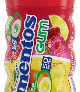 MENTOS GUM 6CT RED FRUIT & LIME 50PC. (3.53OZ) - Image 1