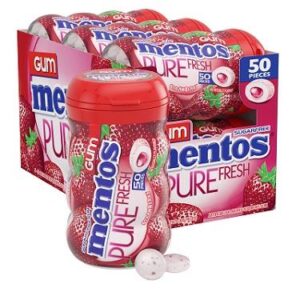 MENTOS GUM 6CT STRAWBERRY (3.53OZ) - Image 1