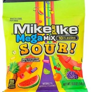 MIKE & IKE (PEG) MEGA MIX SOUR 5oz 12CT - Image 1