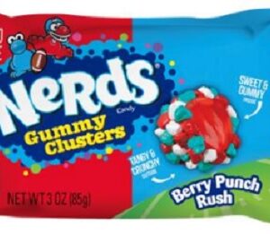 NERDS GUMMY CLUSTERS BERRY PUNCH RUSH 3OZ 12CT - Image 1