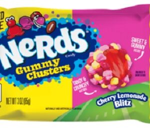 NERDS GUMMY CLUSTERS CHERRY LEMONADE BLITZ 3OZ 12CT - Image 1