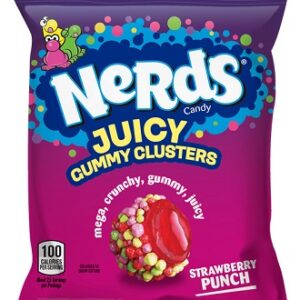 NERDS JUICY GUMMY CLUSTER STRAWBERRY PUNCH 12/4.5OZ PEG - Image 1