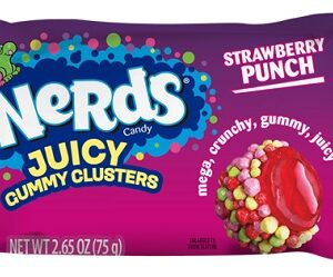 NERDS JUICY GUMMY CLUSTER STRAWBERRY PUNCH 2.5OZ 12CT - Image 1