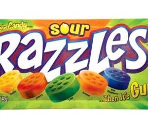 RAZZLES SOUR CANDY/GUM 1.4OZ 24CT - Image 1