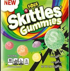 SKITTLES PEG GUMMIES SOUR 5.8OZ 12CT - Image 1