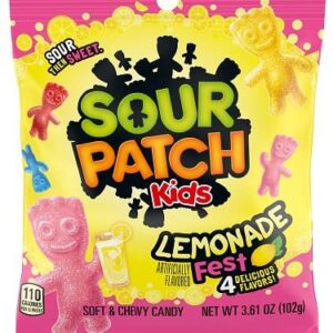 SOUR PATCH 3.61OZ PEG KIDS LEMONADE 12CT - Image 1