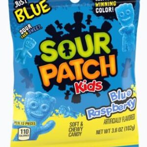 SOUR PATCH 3.6OZ PEG KIDS BLUE RASPBERRY 12CT - Image 1