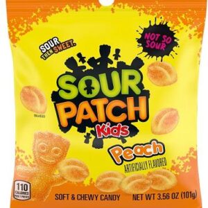 SOUR PATCH 3.6OZ PEG KIDS PEACH 12CT - Image 1