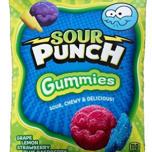 SOUR PUNCH GRAPE STRAWS 2OZ 8CT - Image 1
