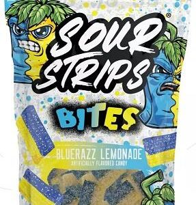 SOUR STRIPS BITES PEG BAG BLUE RAZZ LEMONADE 6.35oz 10CT - Image 1