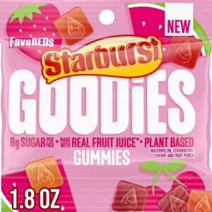 STARBURST GOODIES FAVEREDS GUMMIES 1.8OZ 12CT - Image 1