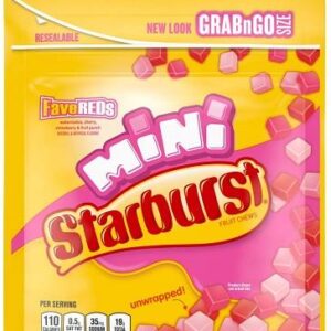 STARBURST MINI FAVE REDS POUCH 8OZ 8CT - Image 1