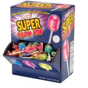 SUPER BLOW POPS DISPLAY 1.12OZ 100CT - Image 1