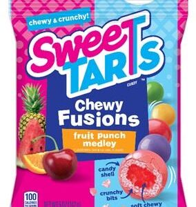 SWEETARTS CHEWY FUSIONS FRUIT PUNCH PEG BAG 5OZ 12CT - Image 1