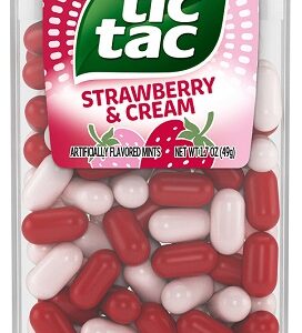 TIC-TAC (100PC.) STRAWBERRY & CREAM 1.7oz 12CT - Image 1