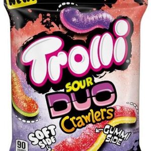 TROLLI DUO CRAWLERS SOUR PEG 4.25OZ 12CT - Image 1