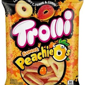 TROLLI PEACHIE-O'S 4.25OZ BAG 12CT - Image 1