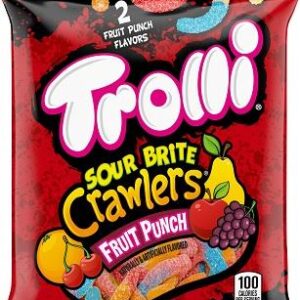 TROLLI SOUR BRITE CRAWLERS FRUIT PUNCH 3.4OZ 12CT - Image 1