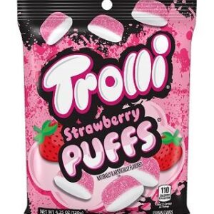 TROLLI STRAWBERRY PUFFS 4.25OZ BAG 12CT - Image 1