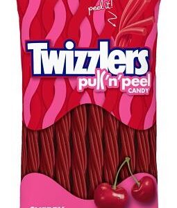 TWIZZLERS CHERRY PULL'N'PEEL 6.1OZ PEG BAG 12CT - Image 1