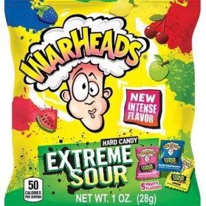 WARHEADS EXTREME SOUR HARD CANDY 1OZ 12CT - Image 1