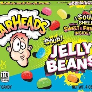 WARHEADS SOUR JELLY BEANS BOX 4OZ 12CT - Image 1
