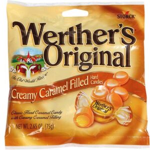 WERTHER'S CARAMEL FILLLED 2.65OZ PEG 12CT - Image 1