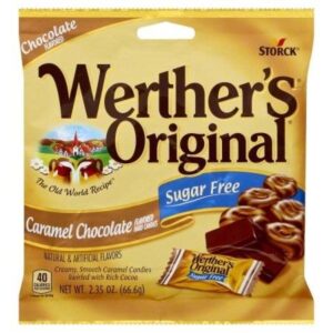 WERTHER'S CHOC. SUGAR FREE 2.35OZ PEG 12CT - Image 1