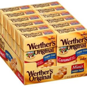 WERTHERS MINIS SUGAR FREE FLIP BOX 1.48OZ 12CT - Image 1
