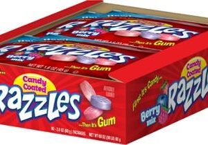 RAZZLES BERRY MIX CANDY/GUM 1.6OZ - Image 1