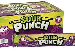 SOUR PUNCH GRAPE STRAWS 2OZ 24CT - Image 1
